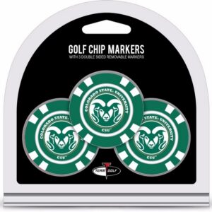 Colorado State Rams Golf Chip with Marker 3 Pack