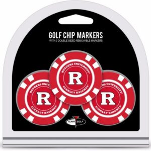 Rutgers Scarlet Knights Golf Chip with Marker 3 Pack