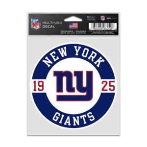 New York Giants Decal 3.75x5 Patch Fan