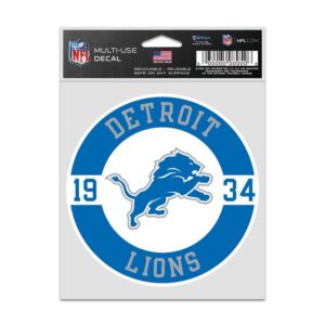 Detroit Lions Decal 3.75x5 Patch Fan