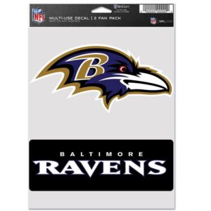 Baltimore Ravens Decal Multi Use Fan 2 Pack