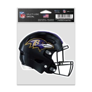 Baltimore Ravens Decal 3.75x5 Helmet Fan