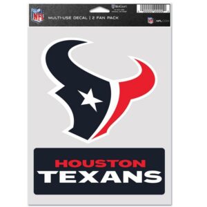 Houston Texans Decal Multi Use Fan 2 Pack