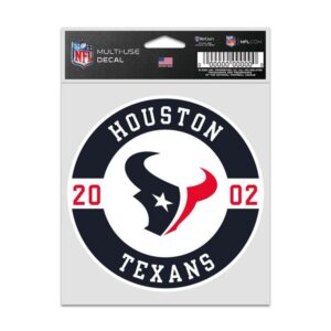 Houston Texans Decal 3.75x5 Patch Fan