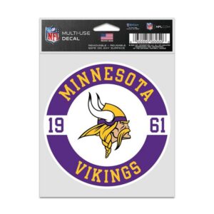 Minnesota Vikings Decal 3.75x5 Patch Fan