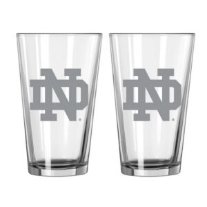 Notre Dame Fighting Irish Glass Pint Frost Design 2 Piece Set