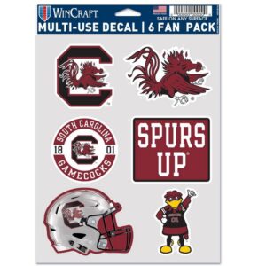 South Carolina Gamecocks Decal Multi Use Fan 6 Pack
