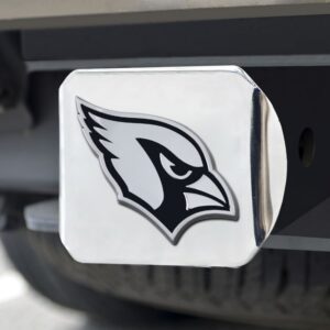 Arizona Cardinals Hitch Cover Chrome Emblem on Chrome