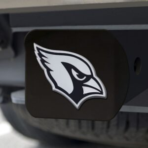 Arizona Cardinals Hitch Cover Chrome Emblem on Black