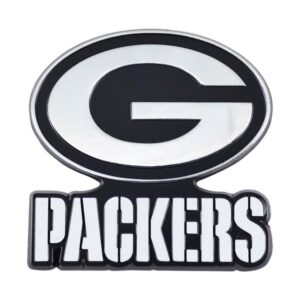 Green Bay Packers Auto Emblem Premium Metal Chrome