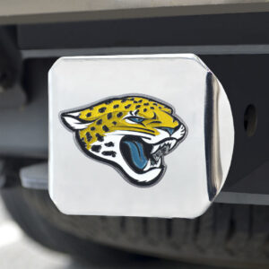 Jacksonville Jaguars Hitch Cover Color Emblem on Chrome