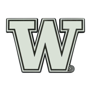 Washington Huskies Auto Emblem Premium Metal Chrome