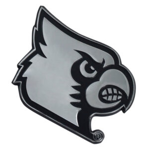 Louisville Cardinals Auto Emblem Premium Metal Chrome