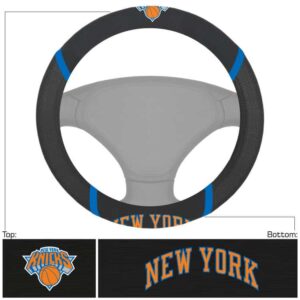 New York Knicks Steering Wheel Cover Mesh/Stitched