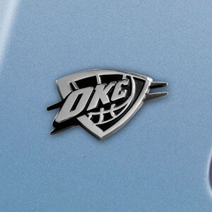 Oklahoma City Thunder Auto Emblem Premium Metal Chrome