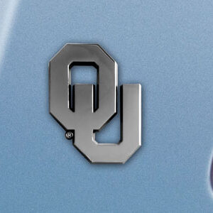 Oklahoma Sooners Auto Emblem Premium Metal Chrome