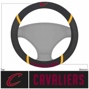 Cleveland Cavaliers Steering Wheel Cover Mesh/Stitched