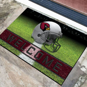Arizona Cardinals Door Mat 18x30 Welcome Crumb Rubber