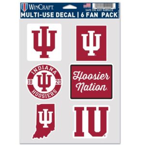 Indiana Hoosiers Decal Multi Use Fan 6 Pack
