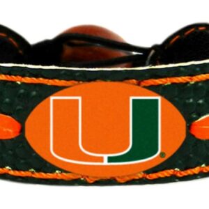 Miami Hurricanes Bracelet Team Color Football CO