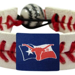 Texas Longhorns Bracelet Classic Baseball Texas Flag CO