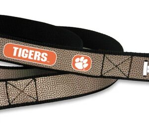 Clemson Tigers Reflective Football Leash - S