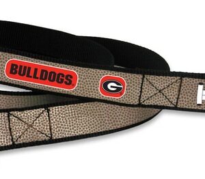 Georgia Bulldogs Pet Leash Reflective Football Size Large CO