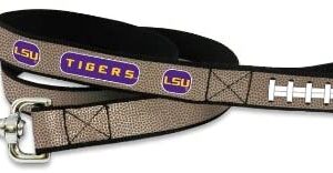LSU Tigers Pet Leash Reflective Football Size Large Alternate CO