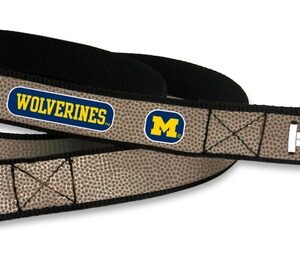 Michigan Wolverines Reflective Football Leash - S
