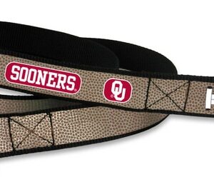 Oklahoma Sooners Reflective Football Leash - S