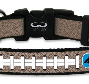 Carolina Panthers Pet Collar Reflective Football Size Small