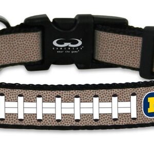 Michigan Wolverines Pet Collar Reflective Football Size Small CO