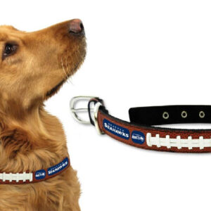 Seattle Seahawks Pet Collar Leather Size Large CO