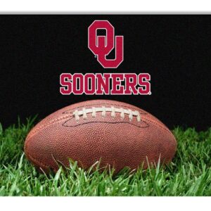 Oklahoma Sooners Classic Football Pet Bowl Mat - L