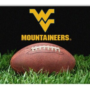 West Virginia Mountaineers Classic Football Pet Bowl Mat - L