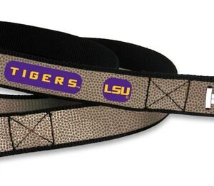 LSU Tigers Reflective Football Leash - L