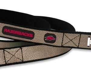 Arkansas Razorbacks Pet Leash Reflective Football Size Large CO