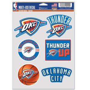 Oklahoma City Thunder Decal Multi Use Fan 6 Pack