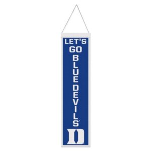 Duke Blue Devils Banner Wool 8x32 Heritage Slogan Design