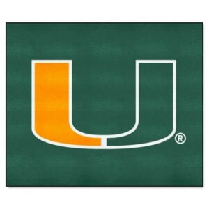 Miami Hurricanes Mat 5x6 Tailgater U Design