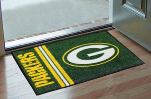 Green Bay Packers Rug - Starter Style, Logo Design