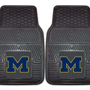 Michigan Wolverines Heavy Duty 2-Piece Vinyl Car Mats