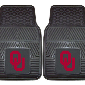 Oklahoma Sooners Heavy Duty 2-Piece Vinyl Car Mats