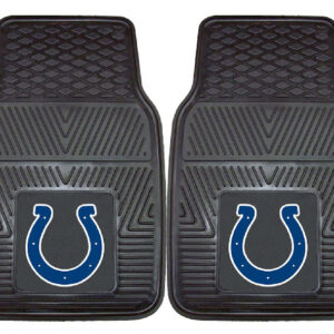 Indianapolis Colts Car Mats Heavy Duty 2 Piece Vinyl