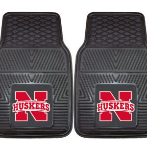 Nebraska Cornhuskers  Heavy Duty 2-Piece Vinyl Car Mats