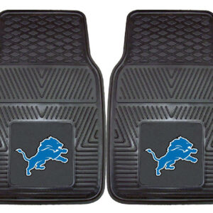 Detroit Lions Car Mats Heavy Duty 2 Piece Vinyl