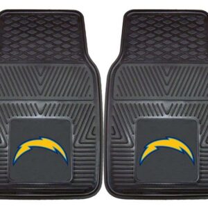 Los Angeles Chargers Car Mats Heavy Duty 2 Piece Vinyl