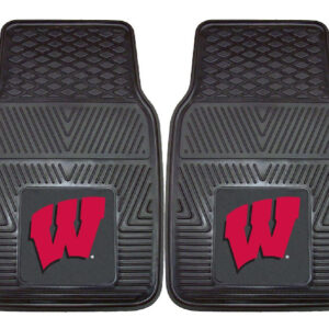 Wisconsin Badgers Heavy Duty 2-Piece Vinyl Car Mats