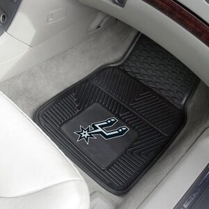 San Antonio Spurs Car Mats Heavy Duty 2 Piece Vinyl