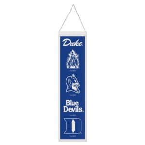Duke Blue Devils Banner Wool 8x32 Heritage Evolution Design